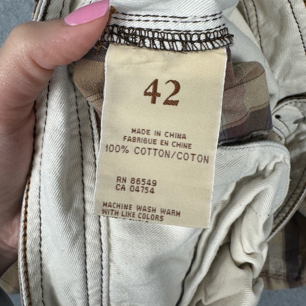 Tommy Bahama Cargo Shorts Mens‎ 42 Plaid Brown Beige Casual Utility Outdoor - Picture 11 of 14